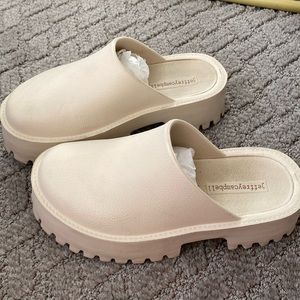 Jeffrey Campbell chunky slip-ons! Worn once! Sz. 8
